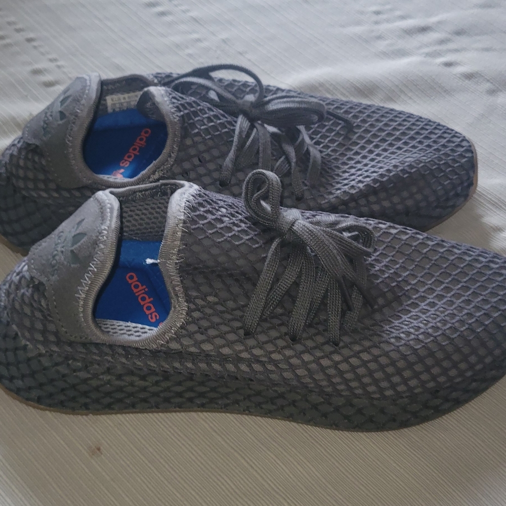 Adidas Gray Mesh Sneakers